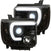 Recon 264295BKC Smoked Projector Headlights with OLED U-Bar | 2014-2019 GM Silverado/Sierra 1500/2500HD/3500HD