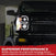 Recon 264296CLC Clear Projector Headlights with OLED U-Bar | 2015-2019 GM Silverado 2500HD/3500HD