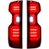 Recon 264397RBK LED Red Smoked Tail Lights | 2020-2025 GM Chevrolet Silverado 2500HD/3500HD