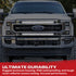 Recon 264438WHBK 37" Aluminum Grille Mount 2-Piece Kit White LED DRL Lights (Smoked) | 2017-2022 Ford F250/F350 Super Duty