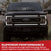 Recon 264438WHBK 37" Aluminum Grille Mount 2-Piece Kit White LED DRL Lights (Smoked) | 2017-2022 Ford F250/F350 Super Duty