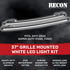 Recon 264438WHBK 37" Aluminum Grille Mount 2-Piece Kit White LED DRL Lights (Smoked) | 2017-2022 Ford F250/F350 Super Duty