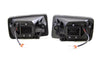 Morimoto LF90 XB Type C LED Square Fog Lights Set - Black | 2007-2016 GM Chevrolet Silverado 2500HD/3500HD