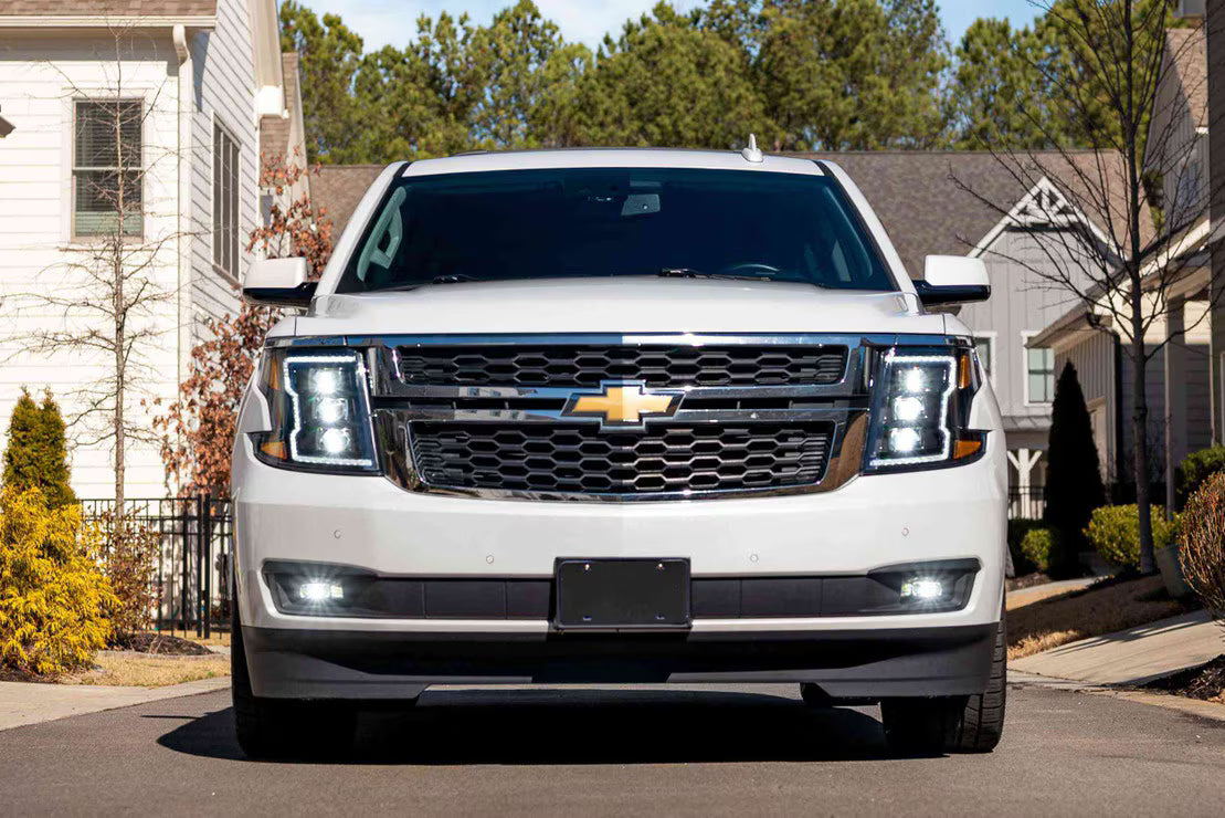 Morimoto LF90 XB Type C LED Square Fog Lights Set - Black | 2007-2016 GM Chevrolet Silverado 2500HD/3500HD