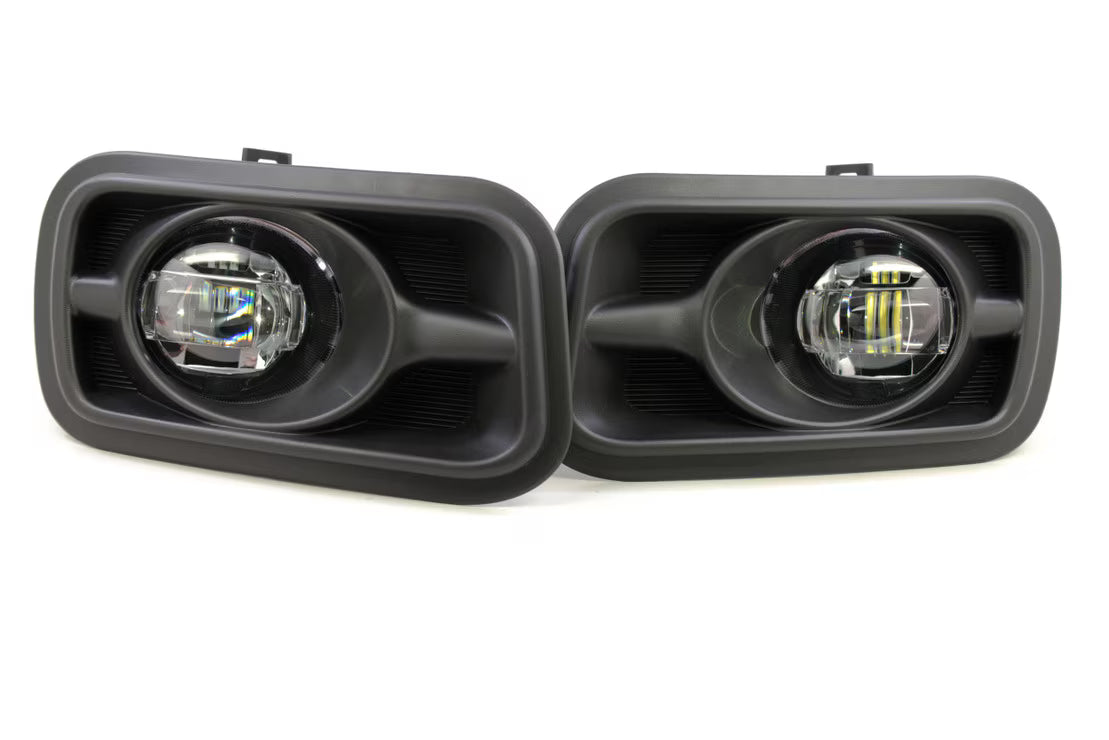 Morimoto LF290 XB Horizontal LED Fog Lights Set - Black | 2009-2017 Dodge RAM 1500/2500/3500