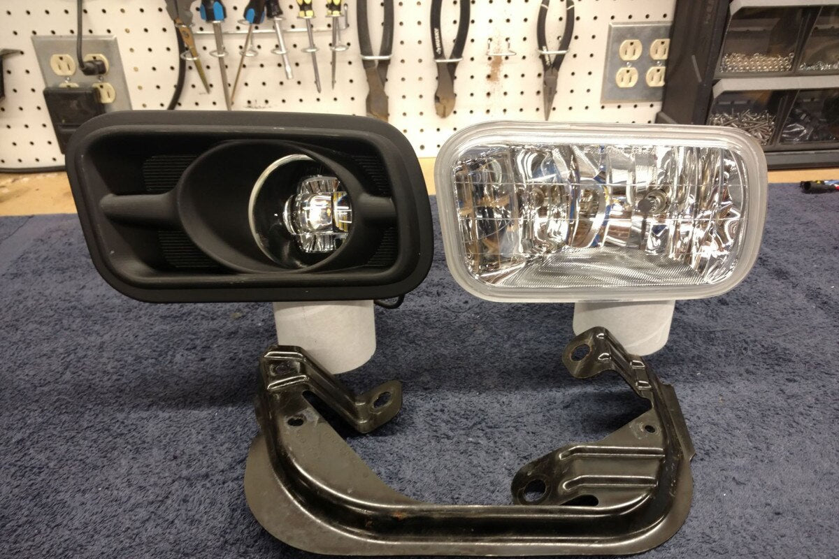 Morimoto LF290 XB Horizontal LED Fog Lights Set - Black | 2009-2017 Dodge RAM 1500/2500/3500