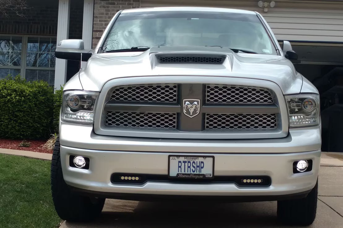 Morimoto LF290 XB Horizontal LED Fog Lights Set - Black | 2009-2017 Dodge RAM 1500/2500/3500