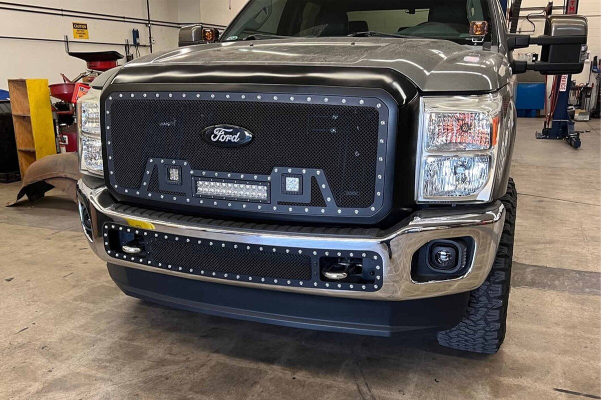 Morimoto LF371 XB LED Fog Lights Set - Black | 1999-2010 Ford F250/F350 Super Duty