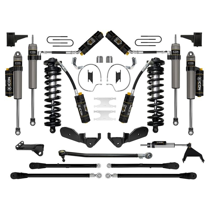 ICON K63177 4-5.5" Lift Stage 7 Coilover Conversion System Kit | 2023-2025 Ford F250/F350 Super Duty