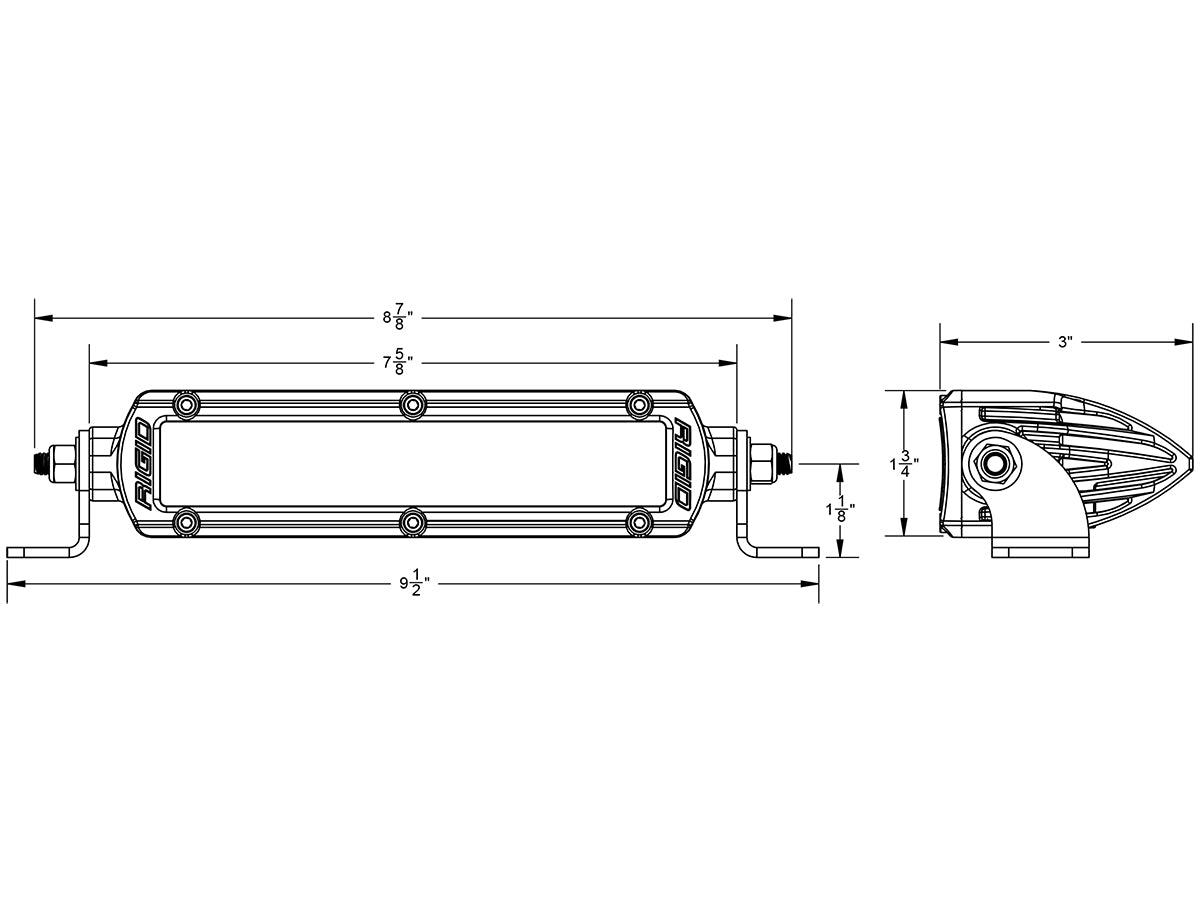 Rigid 906613 6 inch SR-Series Pro Driving Beam Light Bar| Universal