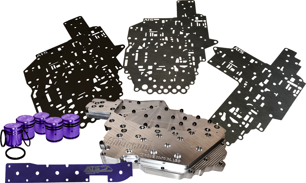 ATS 303-007-2380 68RFE Billet Channel Plate Kit | 2012-2018 RAM 2500/3500 6.7L Cummins