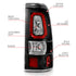 ANZO 311327 Black Clear Bar Style LED Tail Lights | 2003-2007 GM Chevrolet Silverado 2500HD/3500HD