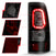 ANZO 311328 Black Smoke Bar Style LED Tail Lights | 2003-2007 GM Chevrolet Silverado 2500HD/3500HD