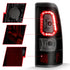 ANZO 311328 Black Smoke Bar Style LED Tail Lights | 2003-2007 GM Chevrolet Silverado 2500HD/3500HD