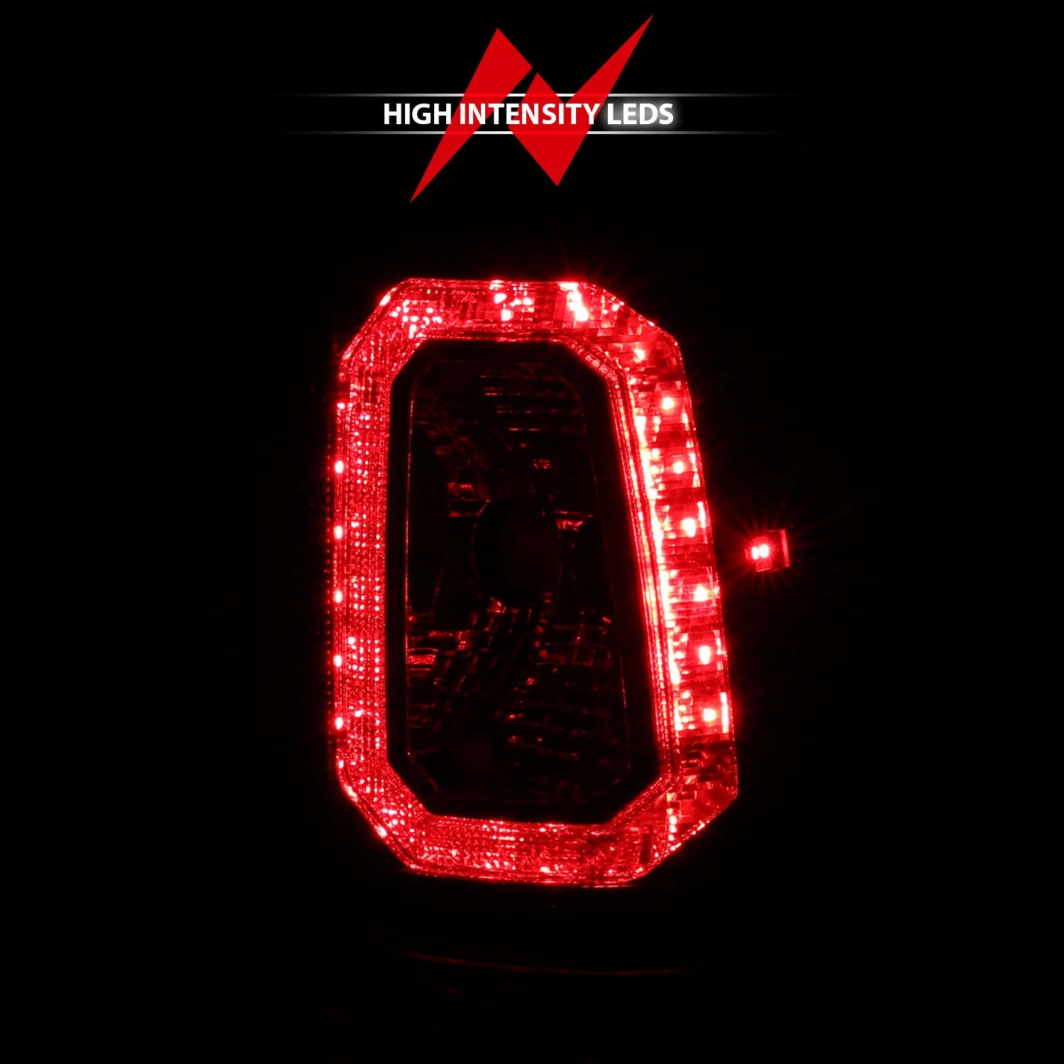 ANZO 311329 Chrome Red Bar Style LED Tail Lights | 2003-2006 GM Chevrolet Silverado 2500HD/3500HD