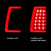 ANZO 311333 Black Clear Plank Style LED Tail Lights | 2003-2007 GM Chevrolet Silverado 2500HD/3500HD