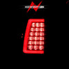 ANZO 311335 Chrome Red Plank Style LED Tail Lights | 2003-2007 GM Chevrolet Silverado 2500HD/3500HD