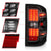 ANZO 311423 Black Clear LED Tail Lights | 2015-2019 GM Silverado/Sierra 2500HD/3500HD NON-OEM LED