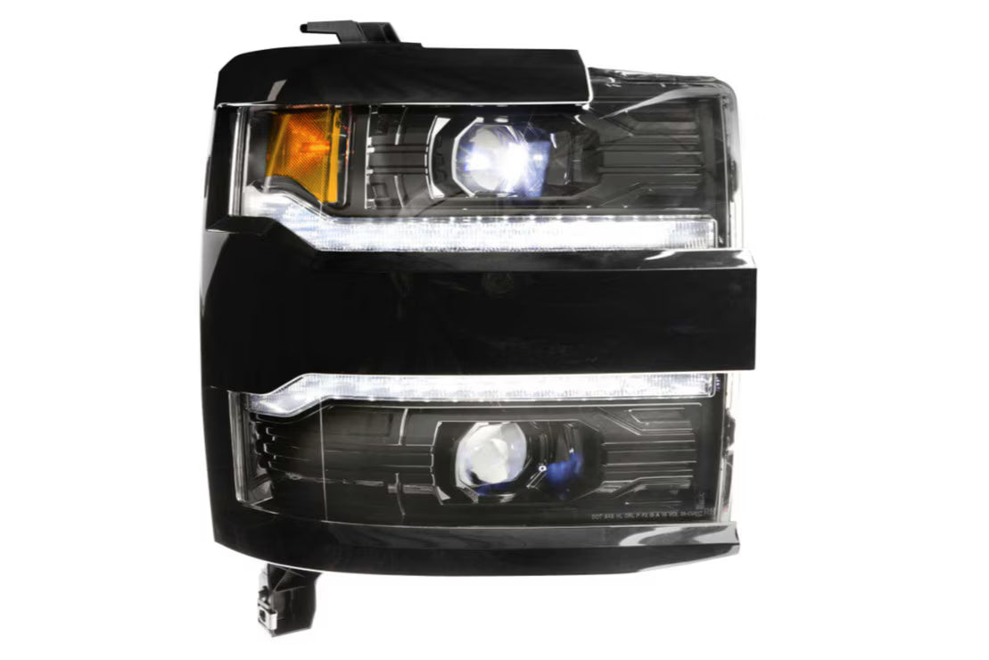 Morimoto LF541.B XB LED Projector Headlight Trim - Pair | 2015-2019 GM Chevrolet Silverado 2500HD/3500HD