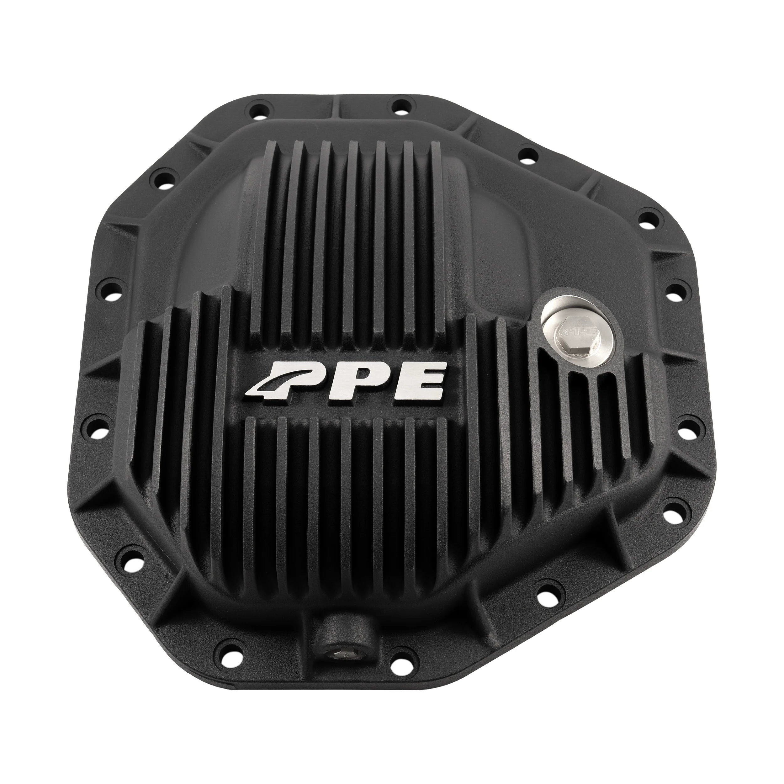 PPE 338052010 Dana M275 14-Bolt Heavy-Duty Cast Aluminum Rear Differential Cover (Black) | 2017–2025 Ford F250/F350 Super Duty