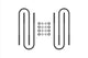 ICON 37002 17 inch U-Bolts For Rear Blocks | 1999-2010 Ford F250/F350