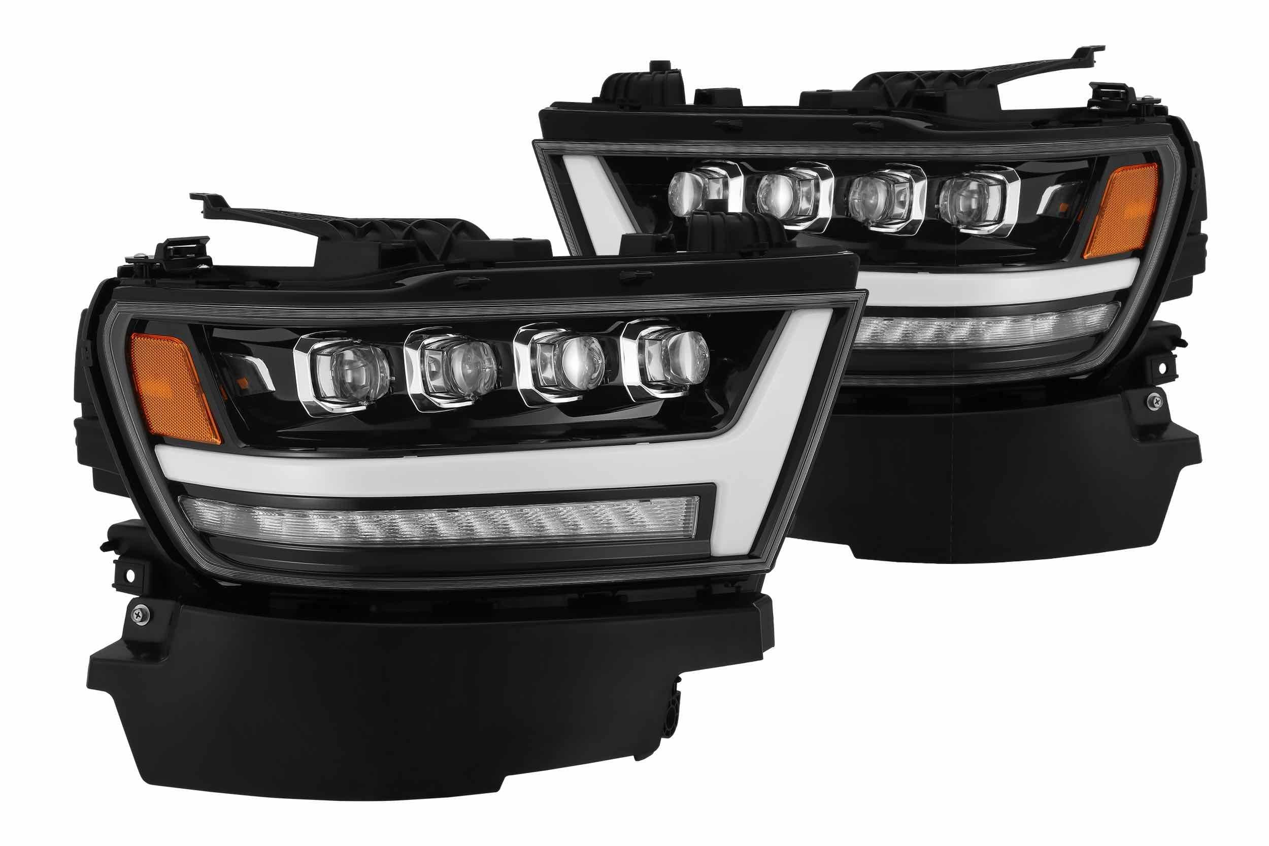 AlphaRex 880517 NOVA Chrome LED Headlights | 2019-2022 RAM 1500
