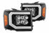 AlphaRex 880608 NOVA Series Jet Black LED Headlights | 2007-2013 Sierra 1500/2500HD/3500HD