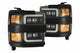 AlphaRex 880227 NOVA LED Black with Chrome Grille Headlights | 2015-2019 Silverado 2500HD/3500HD