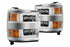 AlphaRex 880229 NOVA LED Jet Black with Chrome Grille Headlights | 2015-2019 Silverado 2500HD/3500HD