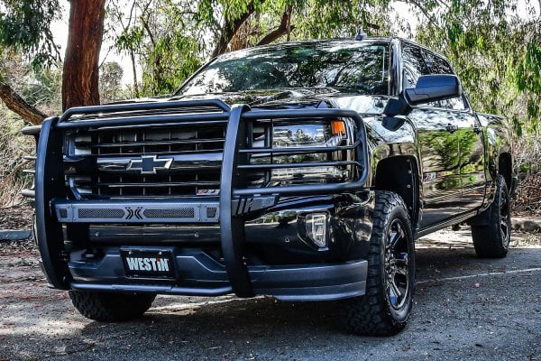 Westin 40-33995 Sportsman X Grille Guard | 2020-2025 GM Chevrolet Silverado 2500HD/3500HD