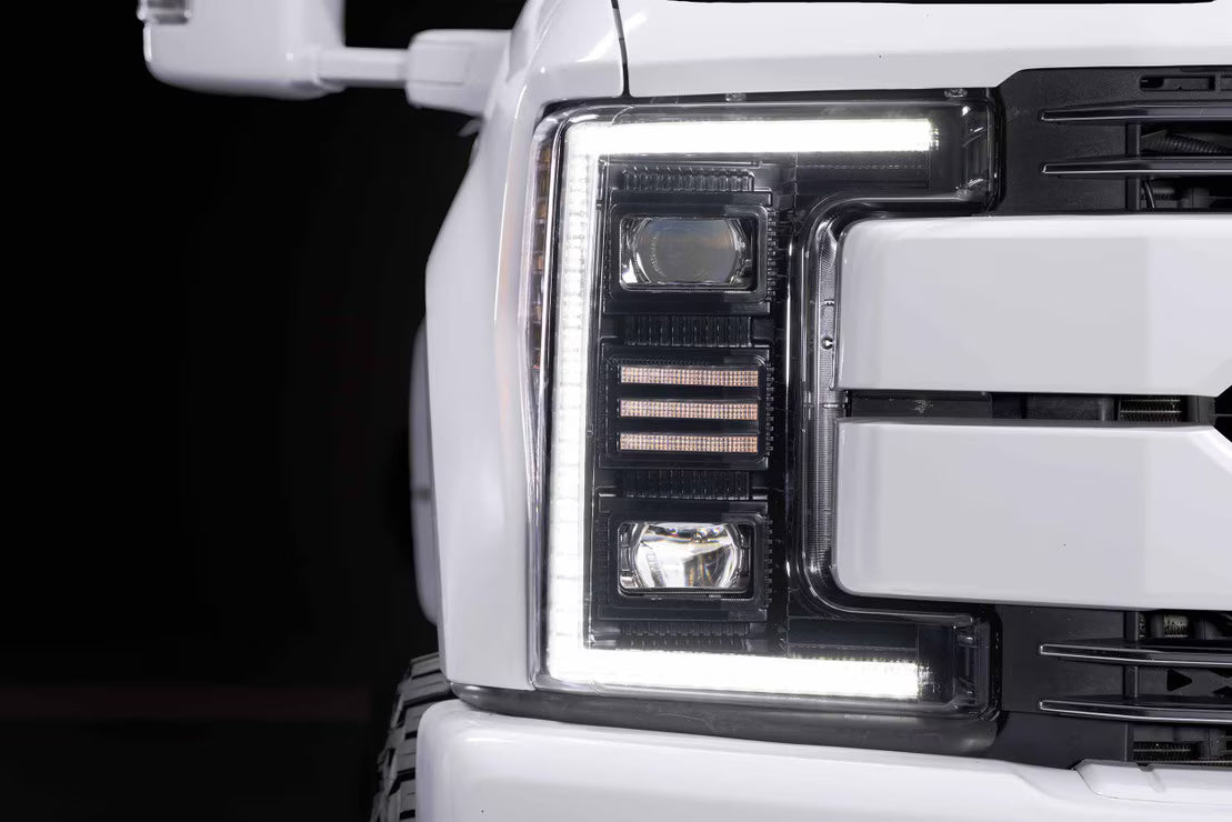 Morimoto LF554 XB Hybrid LED OEM Halogen Headlights - Pair | 2017-2019 Ford F250/F350