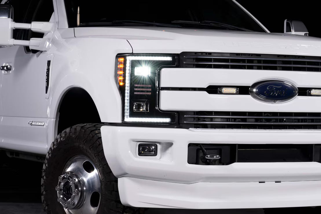 Morimoto LF554 XB Hybrid LED OEM Halogen Headlights - Pair | 2017-2019 Ford F250/F350