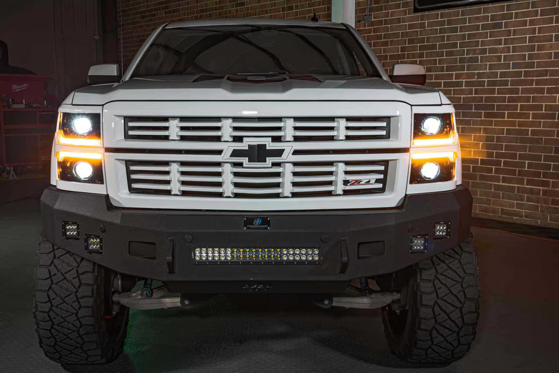 Morimoto LF543.B XB Headlight Trim Pair - Unfinished | 2014-2015 GM Chevrolet Silverado 1500