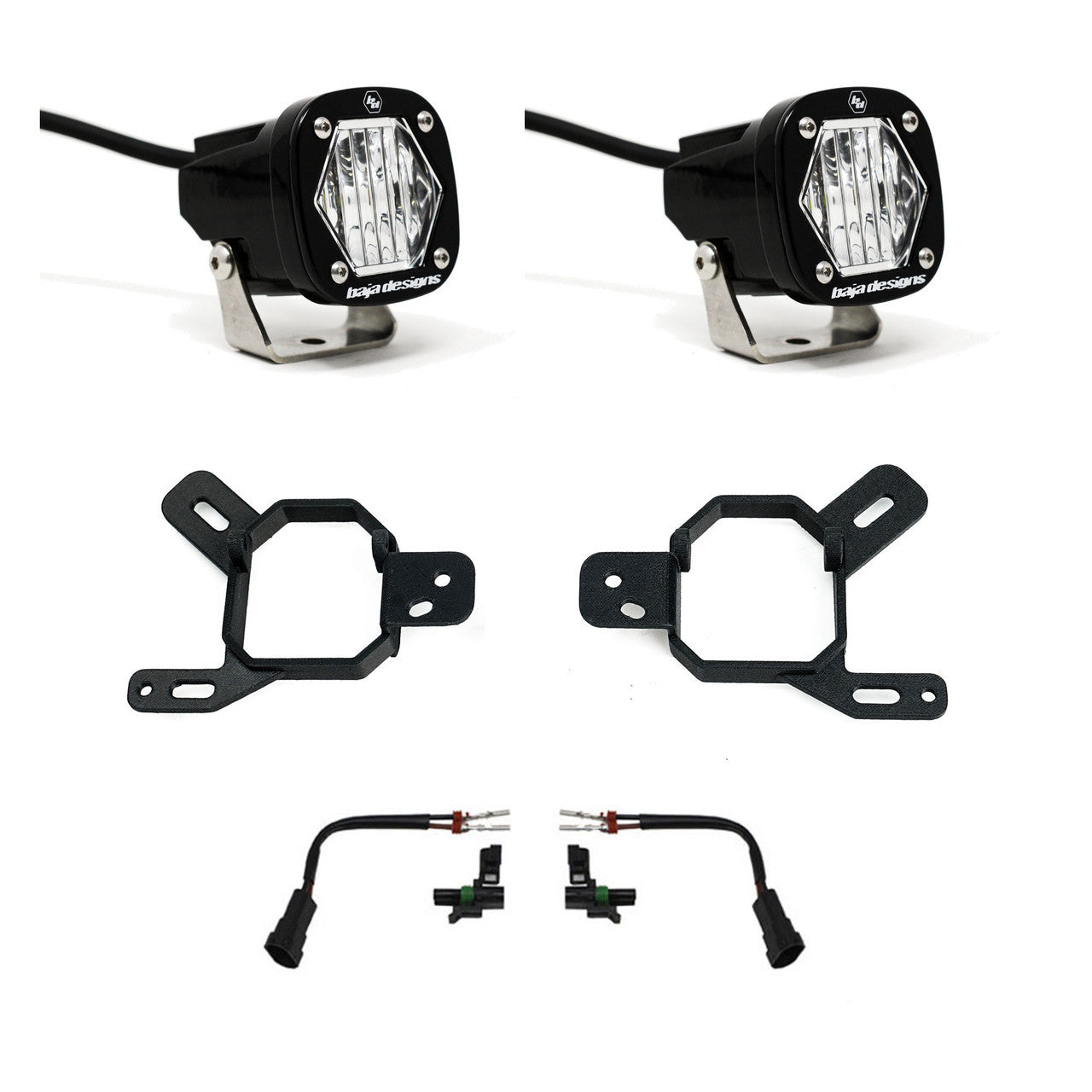 Baja Designs 44-7878 S1 Fog Pocket Light Kit (Clear) | 2024-2026 GMC Sierra 2500HD/3500HD