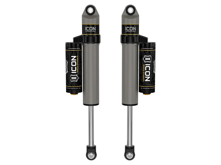 ICON 77701P 2.5" VS Piggyback Reservoir Rear Shocks - for 0-1" Lift - (Pair) | 2001-2010 GM Silverado/Sierra 2500HD/3500HD 4WD