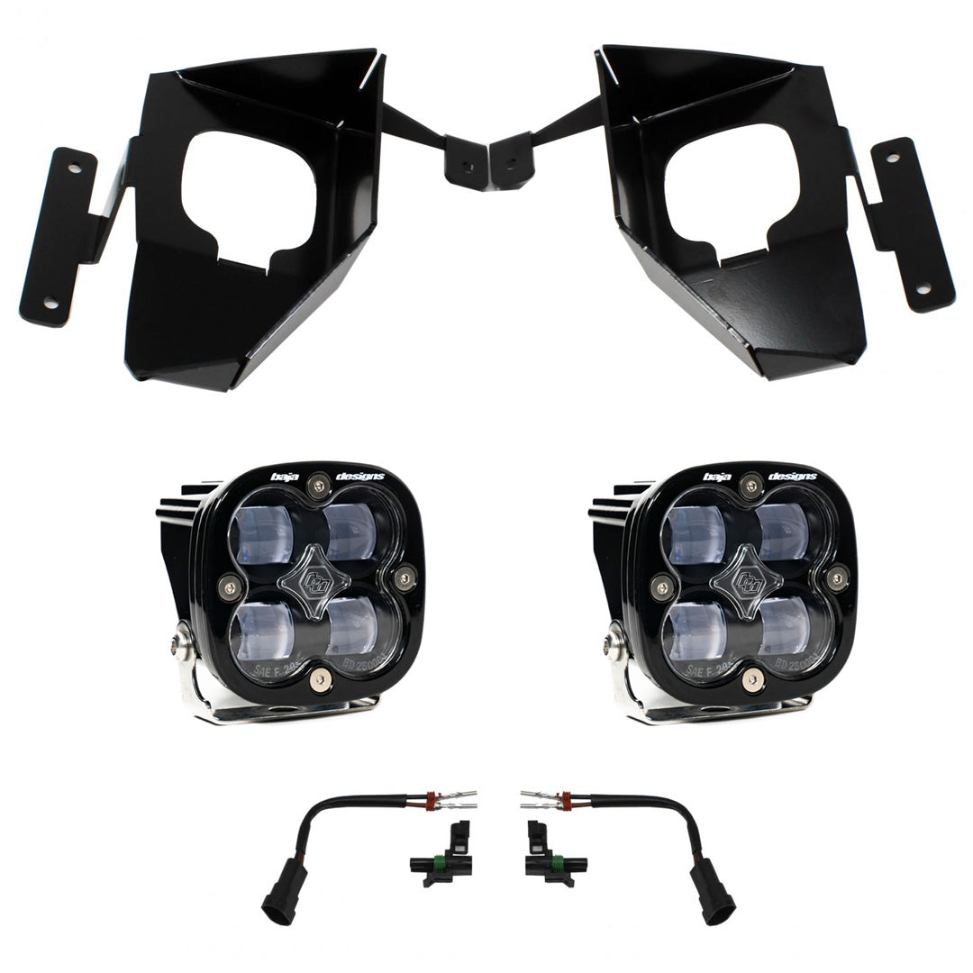 Baja Designs 447534 Squadron SAE Clear Fog Pocket Kit | 2016-2018 1500