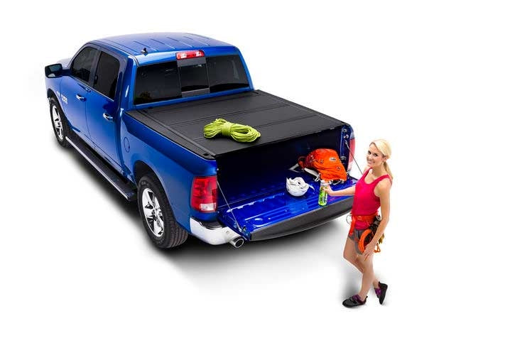 BAK Industries 448207RB MX4 Hard Folding Cover | 2009-2018 Dodge RAM 1500 5.7ft RamBox Bed