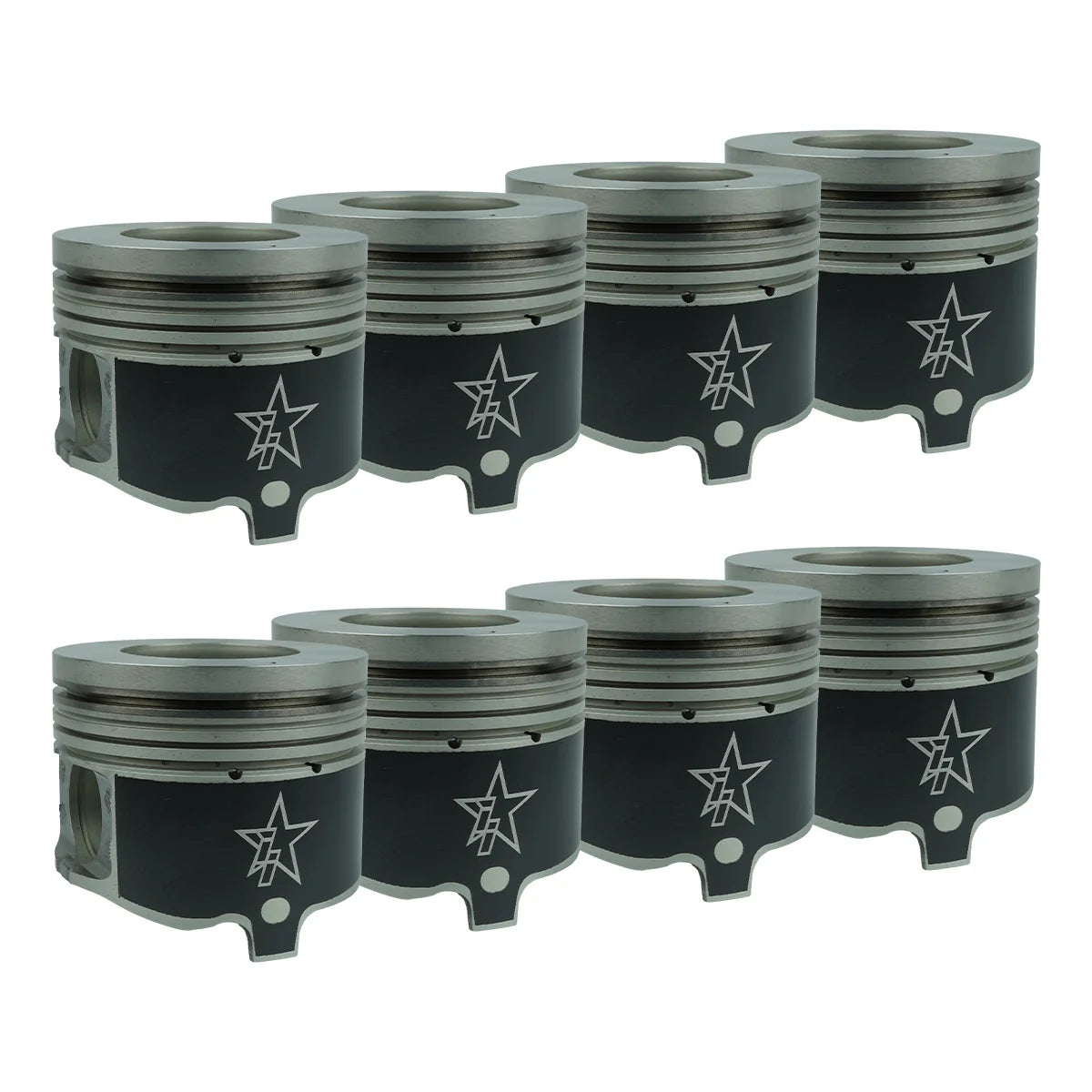 Industrial 44B103 X-Series Piston Kit (.030) | 2001-2016 GM Sierra/Silverado 2500HD/3500HD 6.6L Duramax