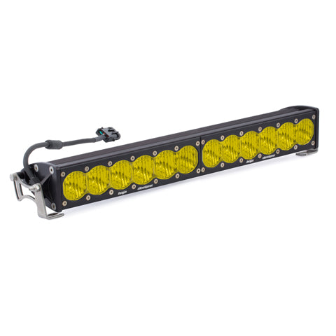Baja Designs 452014 20 inch LED Light Bar Single Amber Straight Wide Driving Combo Pattern OnX6 | Universal