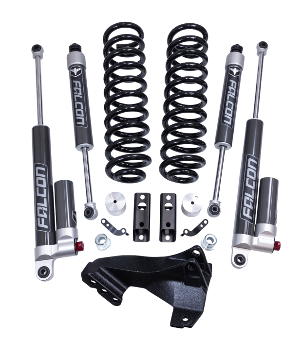 ReadyLift 46-20254 2.5" Coil Spring Front Lift Kit w/ Falcon 2.1 Monotube Fronts/Tow Haul Rear Shocks | 2020-2026 Ford Super Duty Diesel 4WD