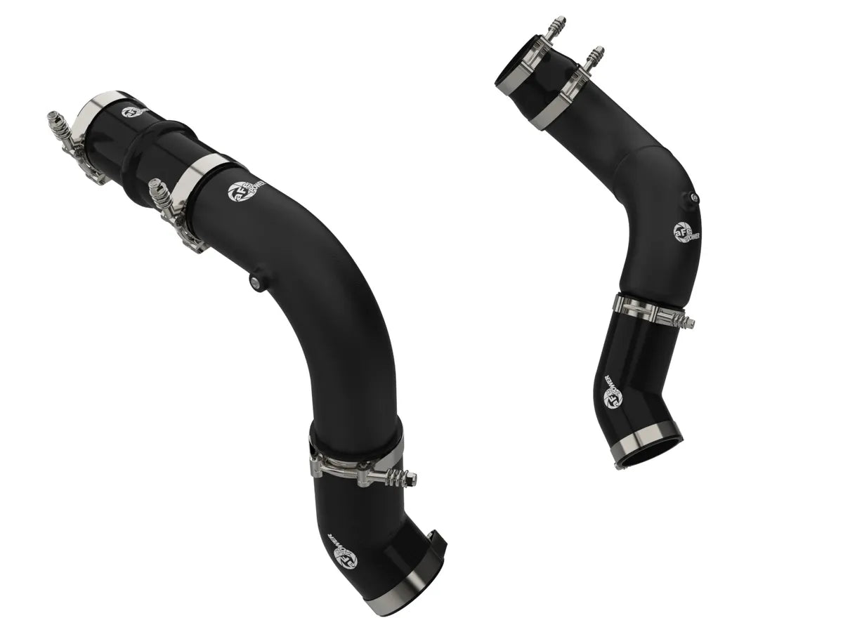 aFe Power 46-20814-B BladeRunner Aluminum Hot and Cold Charge Pipe Kit Black | 2025-2026 RAM 2500/3500 6.7L Cummins