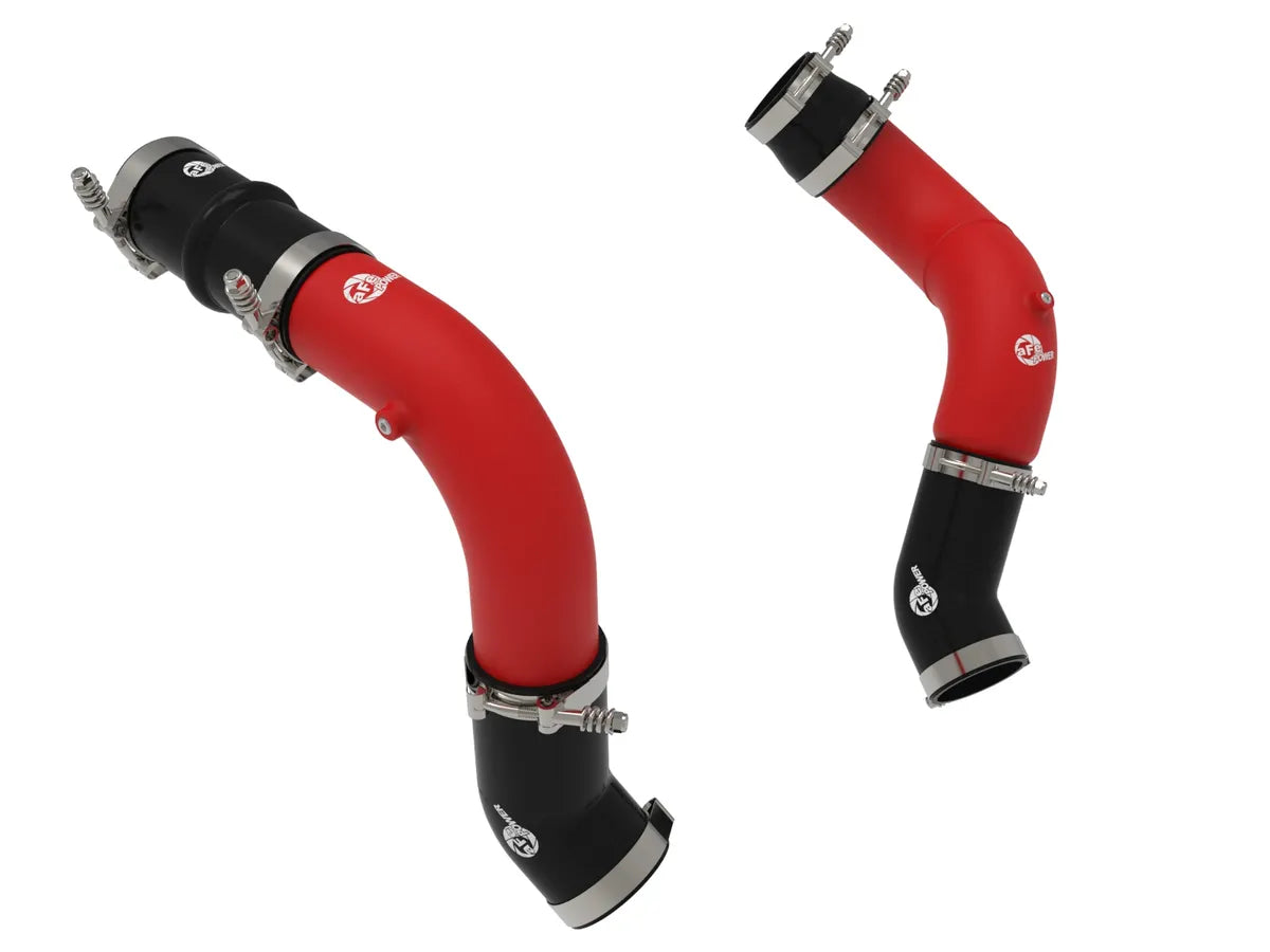 aFe Power 46-20814-R BladeRunner Aluminum Hot and Cold Charge Pipe Kit Red | 2025-2026 RAM 2500/3500 6.7L Cummins