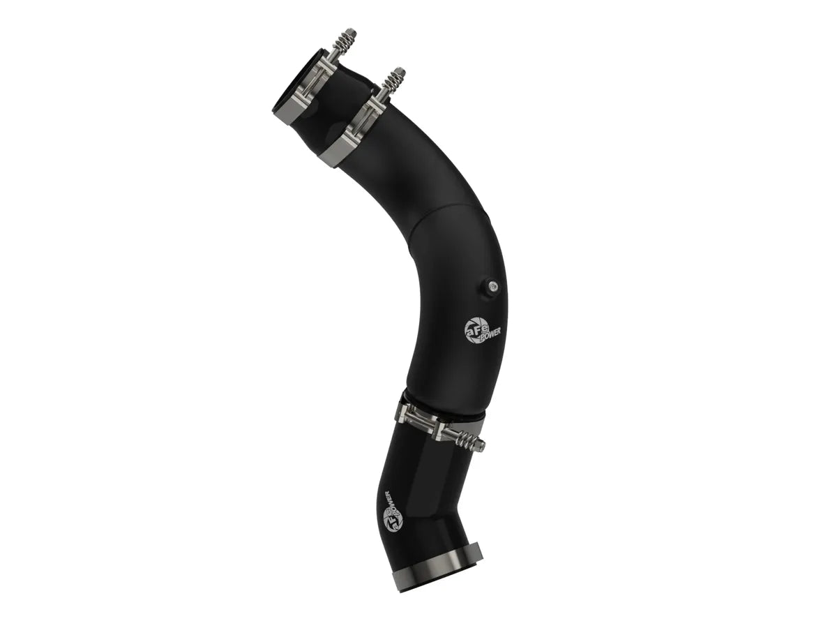 aFe Power 46-20819-B BladeRunner 3-1/2 IN Aluminum Cold Charge Pipe Black | 2025-2026 RAM 2500/3500 6.7L Cummins