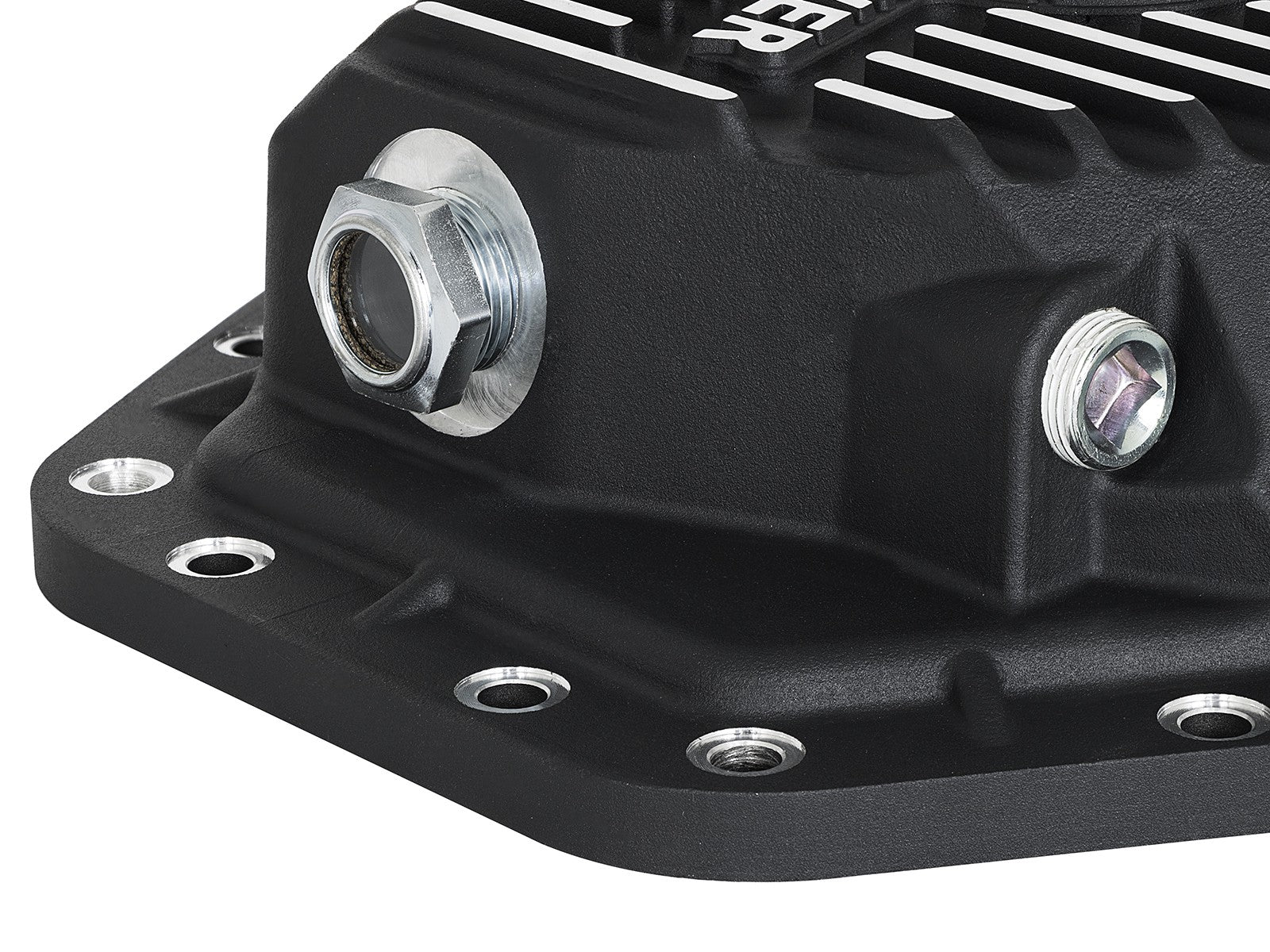 aFe 46-70352 Pro Series Cast Aluminum Rear Differential Cover Black & Machined Finish | 2017-2023 Ford F250/F350