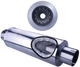 Diamond Eye 460005 4″ Aluminized Louvered High Flow Performance Muffler | Universal