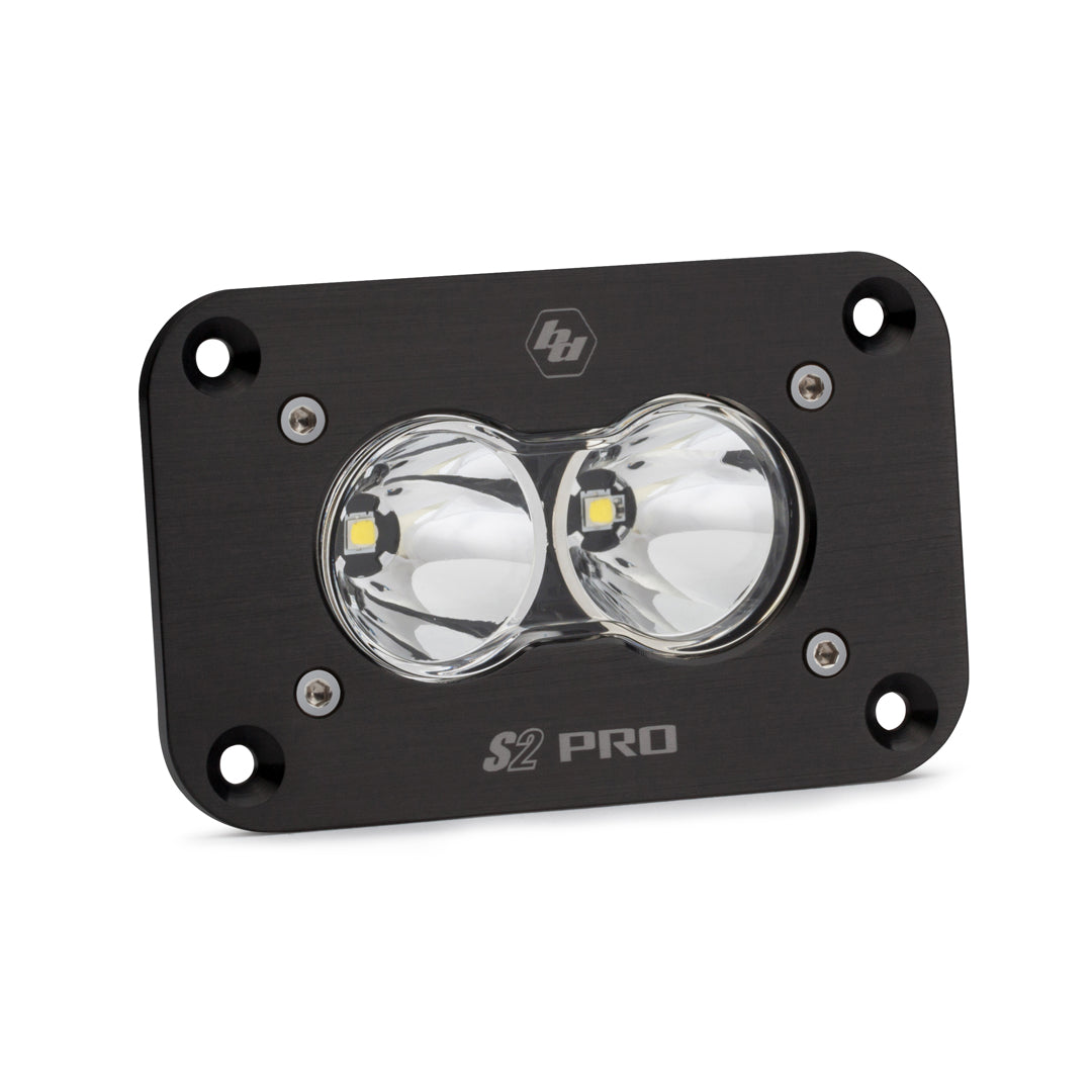 Baja Designs 481001 LED Light Work/Scene Pattern Clear Black S2 Pro | Universal