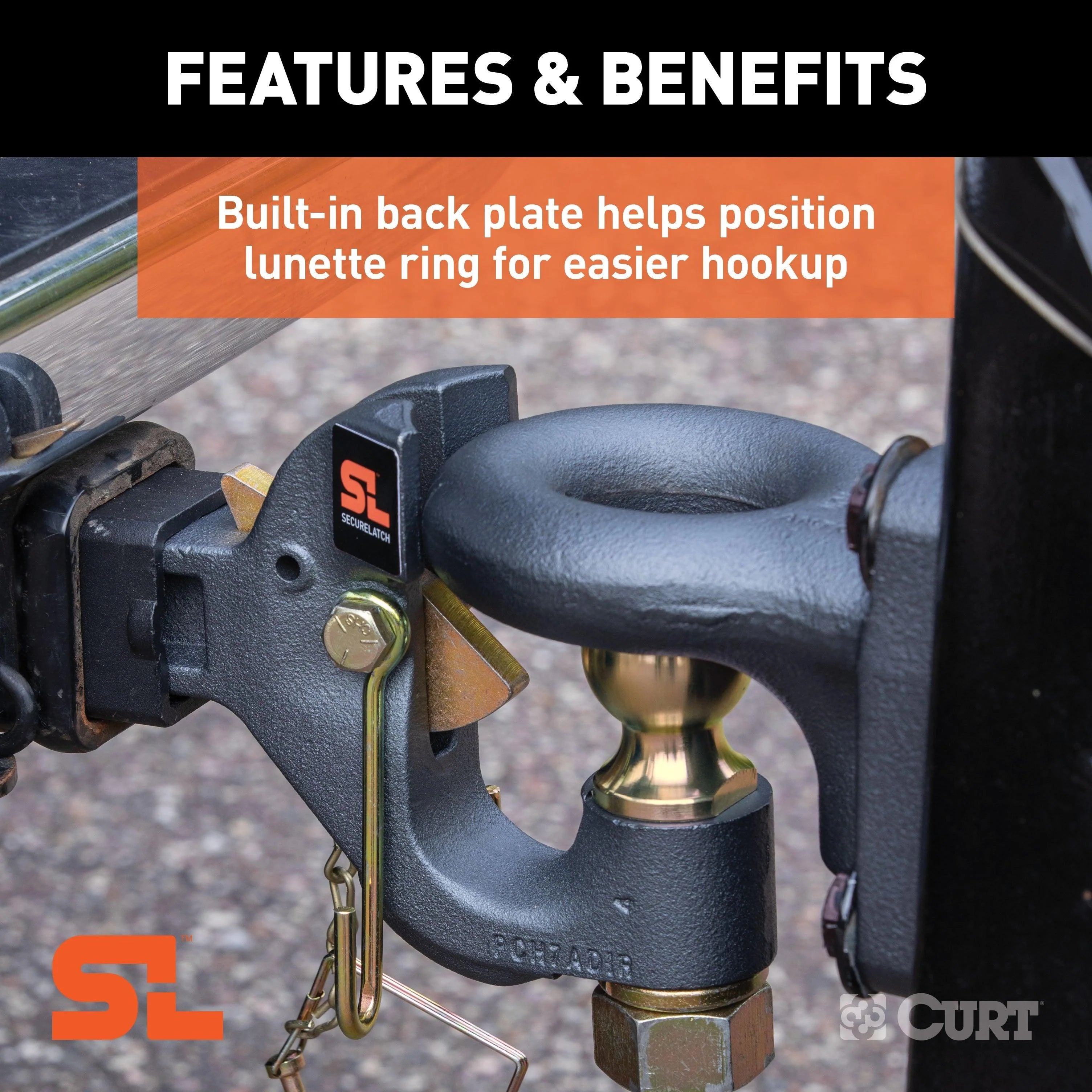 CURT 48411 2 Ball & Pintle Hitch | Universal