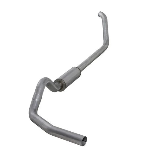 Diamond Eye K4319A-RP 4 inch Turbo Back Single-Exit Straight Pipe No Tip Exhaust | 2000-2003 Ford F250/F350 7.3L Powerstroke