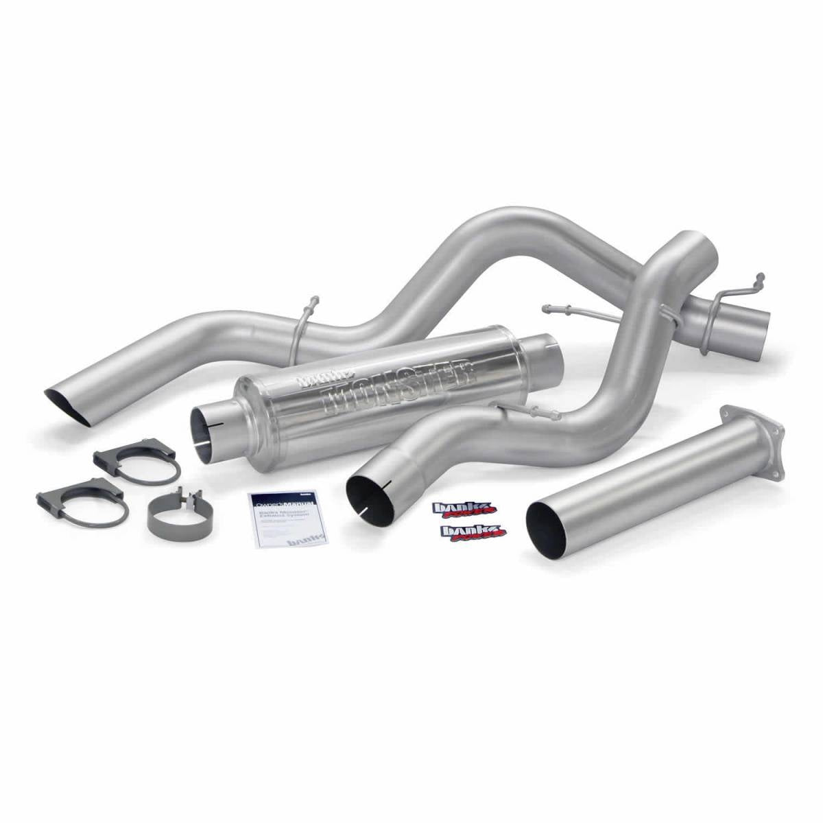 Banks 48769 Monster Sport Exhaust System | 2001-2005 GM Silverado/Sierra 2500HD/3500HD 6.6L Duramax Standard Cab Long Bed