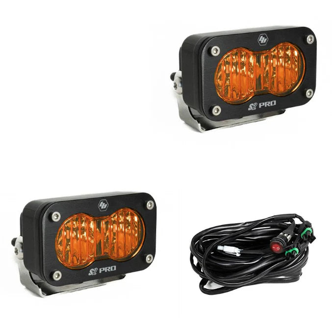 Baja Designs 660133 Wide Cornering Factory Amber Lens Kit for S2 Light Pod | Universal